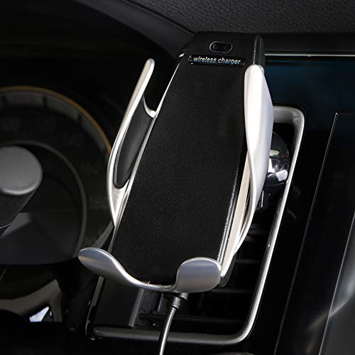 Image of Smars Smart Sensor Wireless Car Type C Charger With 10W Charge & Infrared Sensor For Cellular Phones, Qi Enabled Devices- Black