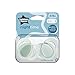 Tommee Tippee Night Time Pacifier, 6-18 Months, Symmetrical Silicone Baglet, BPA-Free Binkies, Glow in The Dark Technology, Pack of 2 with Reusable Sterilizer Pod