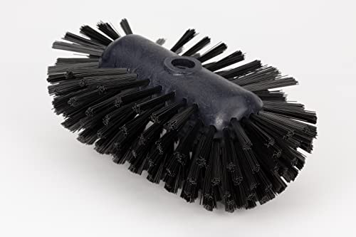 Image of SPARTA Tank and Kettle Scrub Brush Heavy-Duty Tile Brush, Color-Coded and Handle Compatible (Sold Separately) for Optimal Access In Spacious Containers, Plastic, 5.5 X 9.5 Inches, Black, (Pack of 2)