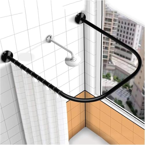 Barre rideau de douche antirouille et extensible sans effort