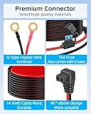 RIIEYOCA Kabel zasilający DC do lodówki samochodowej 12 V (3M/10FT)
