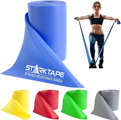 Image of Resistance Bands Professional 8,16, 25, 50 Yards Bulk Rolls. Latex-Free Elastic Physical Therapy Band. No Scent, No Powder - Perfect for Home Exercise, Yoga, Pilates, Gym, Rehab, Workout