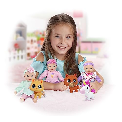 Muñecas Little Sweeties con Mascotas 3 piezas miniatura 4