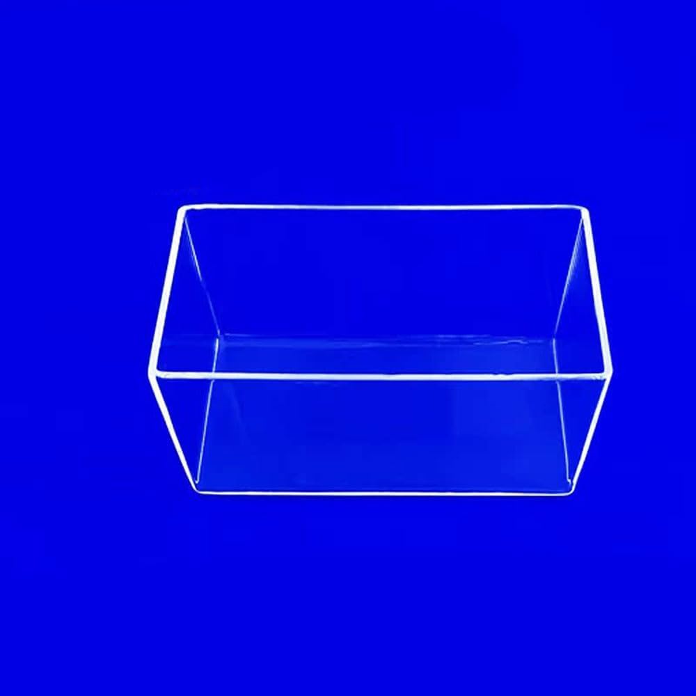 Beständiges quadratisches Quarzglas – Tiegel und Becher aus 99,99% reinem Quarz for Röhrenöfen – langlebig, säurebeständig, 1 Stück(180 * 180 * 180mm)