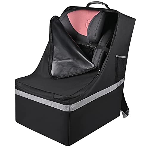 Car Seat Bags for Air Travel, Heavy Duty Carseat Travel Bag for Airplane, Padded Gate Check Bag for Car Seats, Waterproof & Large, Carseat Travel Cover – Baby/Toddler Travel Essentials for Flying