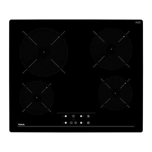 Teka | Placa Vitrocerámica | Modelo TZ6415 | 4 Zonas | Integrado Cerámico Vidrio | Touch Control | Negro | 51 x 60 cm