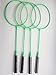 PULEEBO Badminton Racket Set for Kids Family Play Outdoor Beach Lawn Badminton Racquet Include 4 Rackets 2 Shuttlecocks 1 Bag