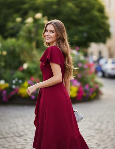 Image of DRESSTELLS Women's Cocktail Dresses 2026, Formal Fall Wedding Guest Dress