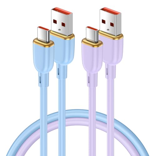 USB C Charger Cable Fast Charge, [2Pack 6FT] Type C Samsung Phone Charger Cable Lead Fast Charging for Samsung Galaxy S24 Ultra S23 S22 S21 S20 S10 A12 A13 A14 A22 A33 A34 A53 A54 A55, Huawei P30 20