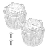 OasisFlow Shower Knob Replacement Compatible with Phoenix Mobile Home Sink Tub Shower, Acrylic Bathtub Knobs Parts, Clear Faucet Handles Replacement for OEM #60-4-9-16(1 Pair)