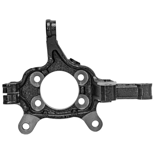 Image of Detroit Axle - 2.5L Front Left Steering Knuckle Kit for 07-12 Nissan Sentra w /CVT Transmission, Driver Side Steering Knuckle CV Axle 2007 2008 2009 2010 2011 2012 Replacement