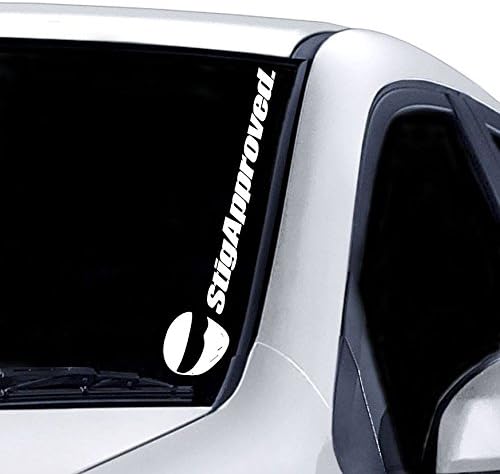 STIG APPROVED WINDSCREEN STICKER FUNNY CAR VAN 4X4 JDM DRIFT WINDOW PAINTWORK DECAL GRAPHIC