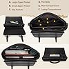 IGOLUMON Sacoche Ordinateur 15.6 Pouces Imperméables Cuir PU Sac a Main Homme Cartable Homme Sac Bandoulière Homme Sac Messenger Mallette Affaires #3