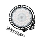 LED High Bay Light,6500K UFO LED High Bay Lights AC 80-260V IP65 Waterproof Commercial Industrial Market Warehouse Garage Workshop Garage Lamp,150w