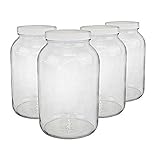 1-gallon USDA Fermentation Glass Jars, Set of 4