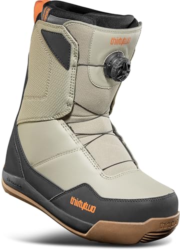 ThirtyTwo Shifty BOA Snowboard Boots - Snowboard Boots with Dual-Zone Lacing & Grippy Outsole - Black/Grey - Size 10.5