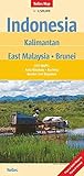  Indonesia: Kalimantan - East Malaysia - Brunei 1 : 1 500 000: City Maps: Kota Kinabalu, Kuching, Bandar Seri Begawan: City Maps Kota Kinabalu, ... of Interest (Nelles Map / Strassenkarte)
