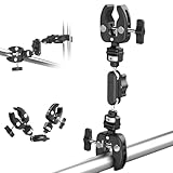 NEEWER ダブルスーパークランプカメラマウント マジックアーム、コールドシュー、1/4 "ARRI位置決め穴、NATOインターフェース付き 関節式マジックアーム 蟹バサミクランプ ライトスタンドポール/クロスバー/アンブレラホルダークランプマウント UA060