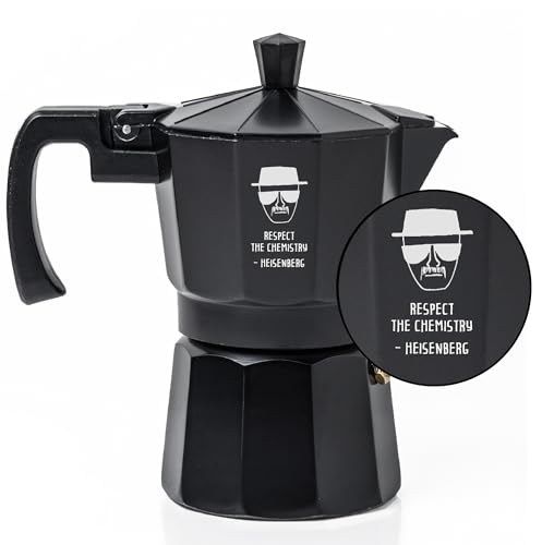 Image of Sipologie Roma Moka Pot, Black 180 ml, Customised - Respect The Chemistry