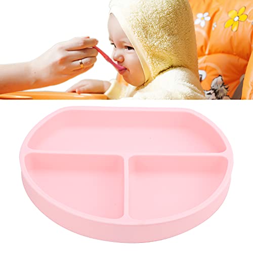 Pratos de bebê Uma peça Complementar Silicone Prato Dividido Lava-louças Lavável No Micro-ondas Segu