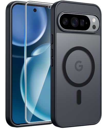 FNTCASE for Google Pixel 10 Pro XL Case: for Pixel 9 Pro XL Case [Fit for Magsafe] Translucent Matte...