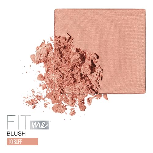 Image of Maybelline Fit Me Blush, Lightweight, Smooth, Blendable, Long-lasting All-Day Face Enhancing Makeup Color, Buff, 1 Count