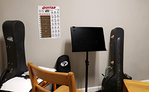 image for A New Song Music Laminated Guitar Chord & Fretboard Note Chart Instruc