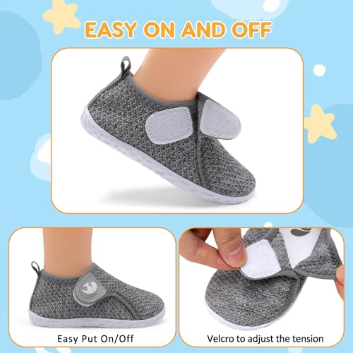 Image of FEETCITY Boys Girls Water Shoes Kids Aqua Socks Quick Dry Barefoot for Beach Swimming Pool