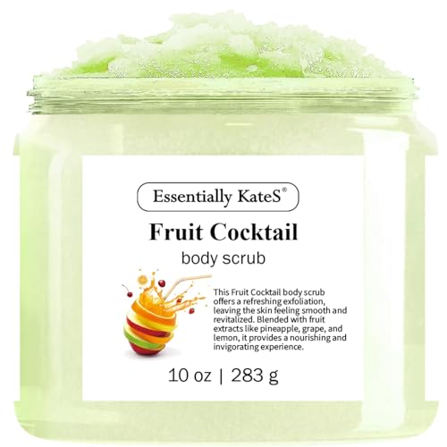 Fruit Cocktail Body & Foot Scrub 10 Oz - A refreshing, sweet, juicy aroma evokes the scent of freshly picked grapes - The best stocking stuffer.