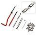 Thread Repair Kit 30 Pcs M6 Stainless Steel Wire Inserts for Engine Car Repair with for HSS Tap & Drill Bit 6.2mm and Repairing Wrench