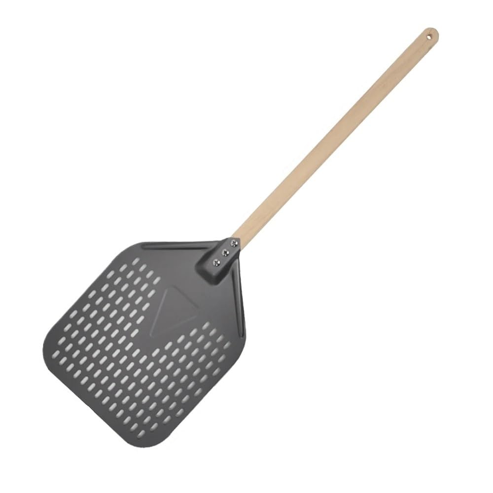 WANGSHAOWEI Pizza ​Paddle Big Pizza Shovel Turning Short Handle Square Turner Nonstick For Oven(Bk 10inch 81cm wood)