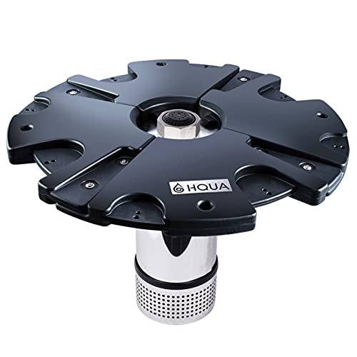 Hqua-Fs02 110V, 1/4Hp, Od(Φ) 32” Large Pond Floating Fountain With 9000 Gph Fountain Pump, 100’ Power Cord, Classic Crown Spray Pattern 6’X25’ #TOP1