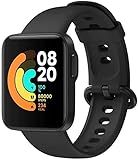 Xiaomi Mi Watch Lite - Smartwatch, HD-Display, HD-Display von 3,6 cm (1,4 Zoll), Schlafüberwachung, 6-Achsen-Gyroskop, 7 Sportmodi, Überwachung rund um die Uhr, 5 ATM, Schwarz