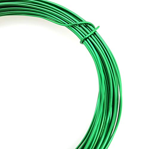 Image of 32.8 Feet Aluminum Wire for Craft /Jewelry Making and Wire Sculpting (Green, 0.8MM /20 Gauge) from Craft Wire