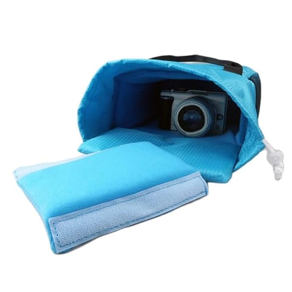 JHDFH Waterdichte invoegpartitie Camera Handtas Schokbestendige gewatteerde scheidingswand beschermhoes for DSLR-cameratas (Color : Black, Size : One size)