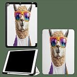 Photo Gallery custodia cover compatibile con ipad 10 generazione 2022 ipad 10,9" con portapenne, cover tablet sottile con retro in morbido tpu con auto svegliati/sonno animale alpaca occhiali da sole Photo Gallery custodia cover compatibile con ipad 10 generazione 2022 ipad 10,9" con portapenne, cover tablet sottile con retro in morbido tpu con auto svegliati/sonno animale alpaca occhiali da sole