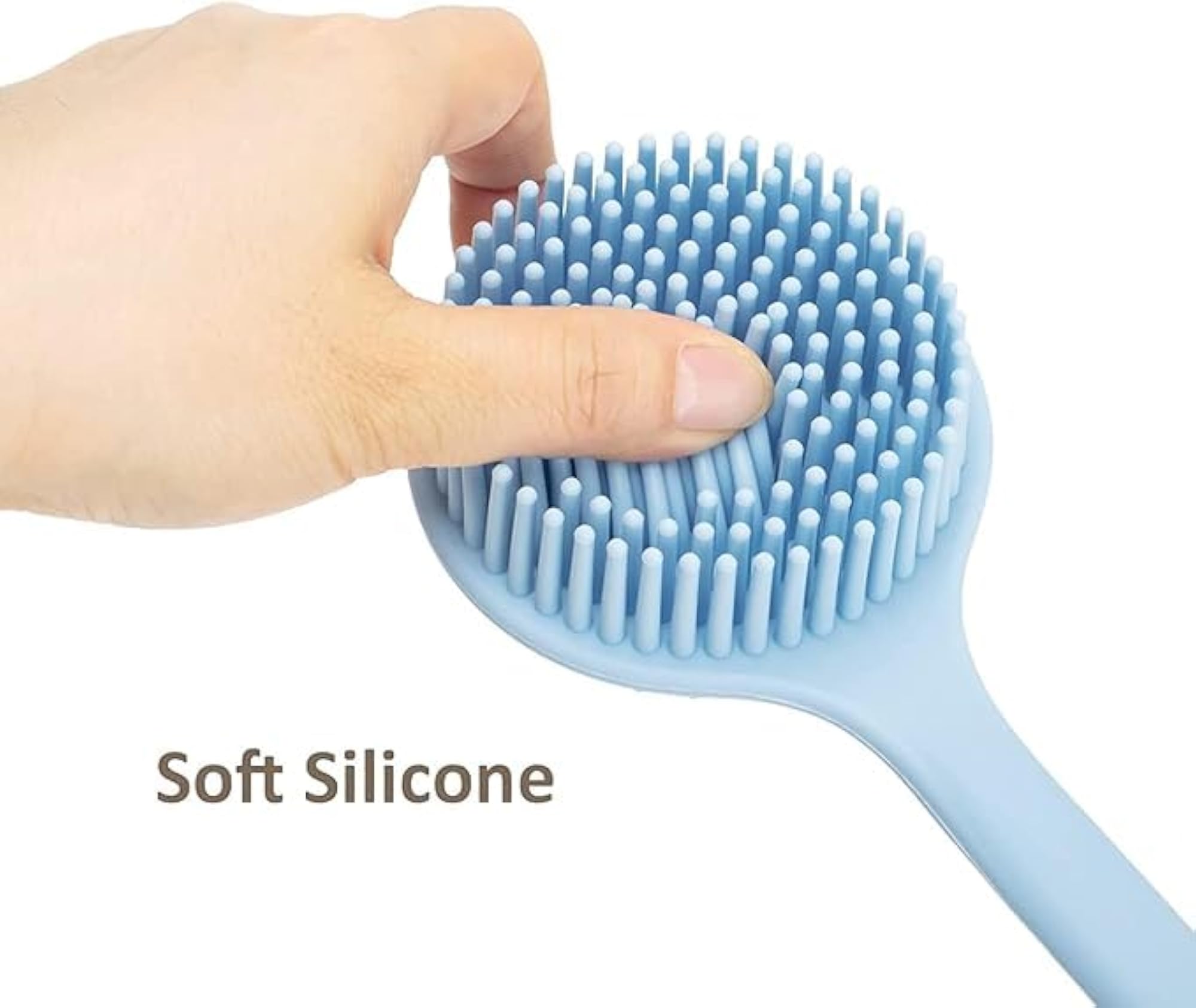 Premium Silicone Bathing Brush Double-Sided Back Scrubber