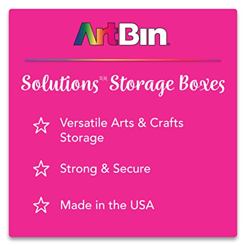 Image of ArtBin Large Solutions Box Clear Art & Craft Organizer with Dividers - Plastic Storage Case for Convenient and Versatile Storage - Ideal for Various Craft Supplies (Pack of 6)