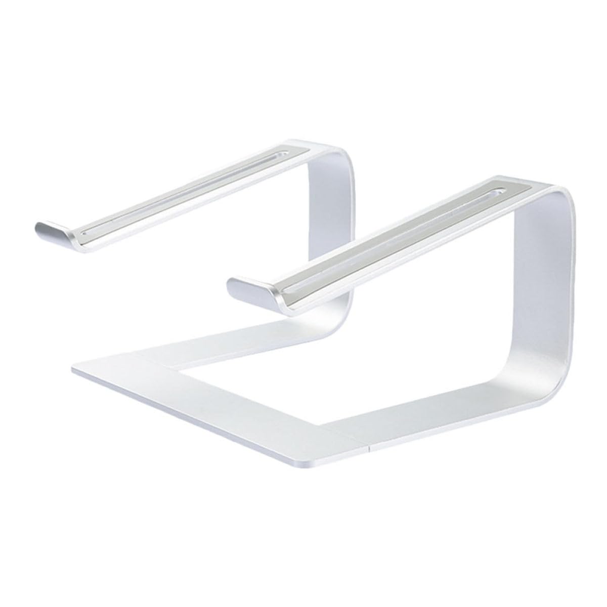 Supporto Laptop in Lega di Alluminio Argento Regolabile da Scrivania