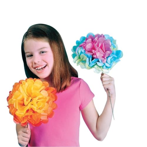 Fleurs en soie Jumbo 25 cm S&S Worldwide grand format pour décoration extérieure et intérieure