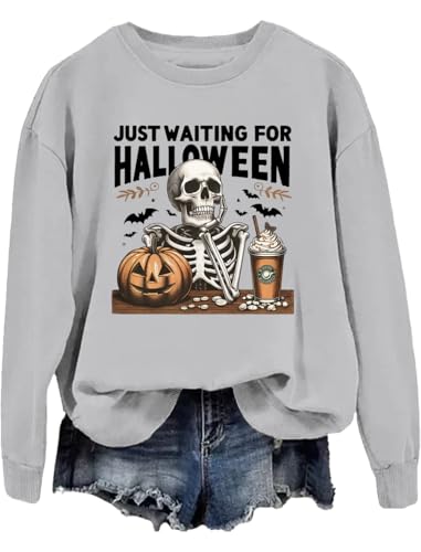 Just Waiting for Halloween Sweatshirt Just Waiting for Halloween Hoosie