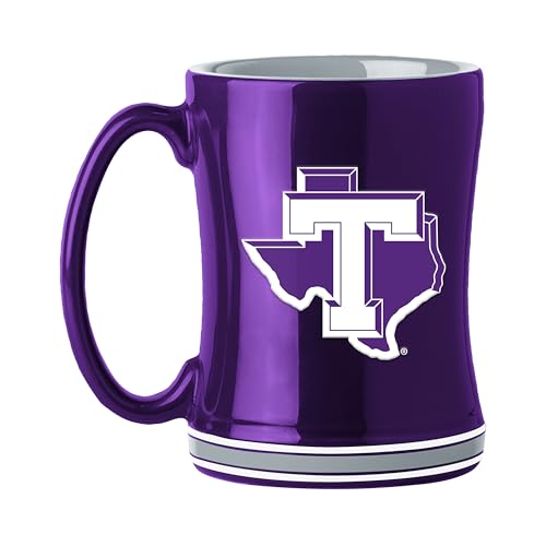Logo Brands NCAA Tarleton State 14oz Relief Mug Officially Licensed | Ceramic Coffee Mug | 14 Fluid Ounces | Tonal Design