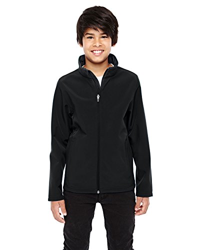 Team 365 Youth Leader Soft Shell Jacket XL BLACK