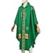 FAD-4U Church Catholic Priest Chasubles Vestments for Church Mass Vestments Robe with Stole