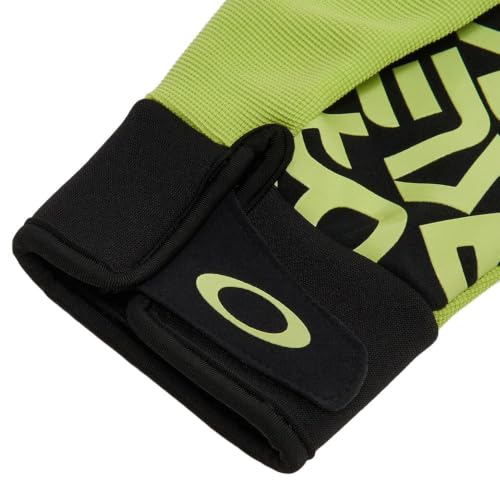 Oakley Mens Factory Pilot Core Glove, Black/Light Green, X-Large - image 2