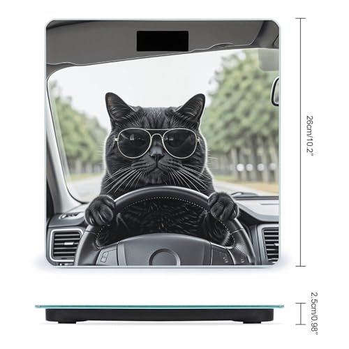 Báscula digital Black Cat para animales y personas miniatura 2