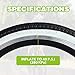 20 x 1.75 Inch Bike Tire 2 Pack Bicycle White Wall Side Tires Folding Bead Tyre with 2 PCS Inner Tubes Compatible with 20