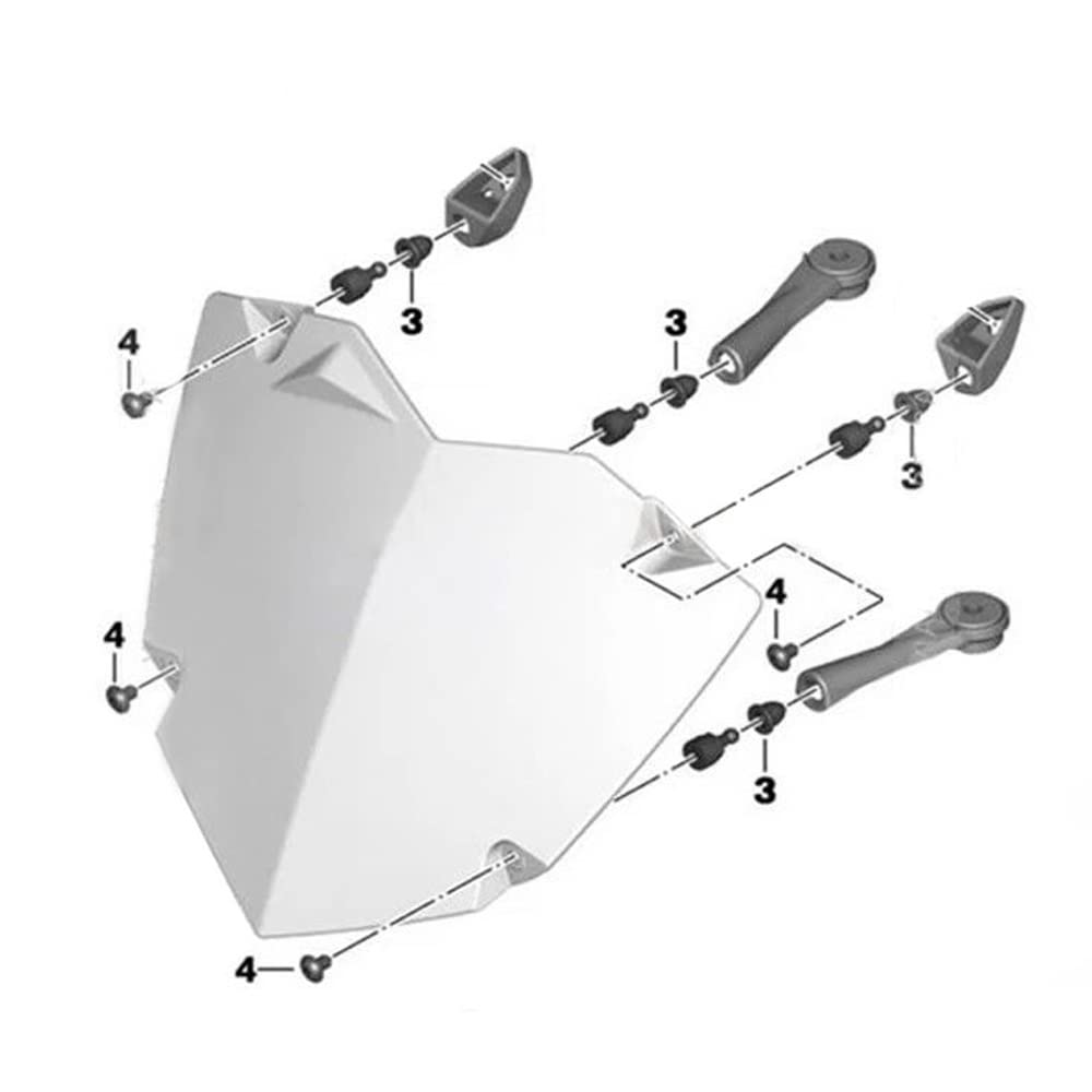 Vorne Lampen Verkleidung abdeckung für BMW K51 R1200GS Adventure 14-19 UK