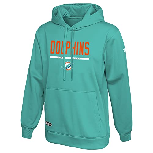 New Era NFL Mens Safety Fleece Pullover Hoodie Miami Dolphins XX-Large