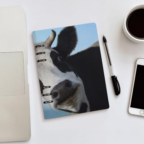 Carnet de notes A5 imperméable rechargeable avec 6 anneaux amovibles